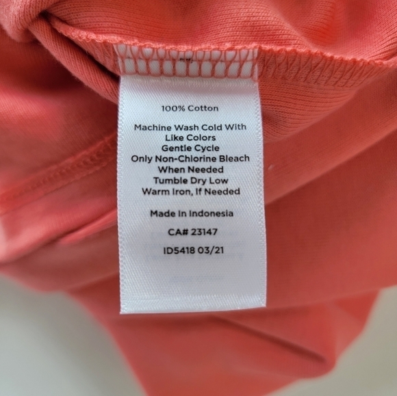 Talbots 100% Cotton Crewneck Long Sleeve T-shirt EUC Size Large Petite - Picture 8 of 9